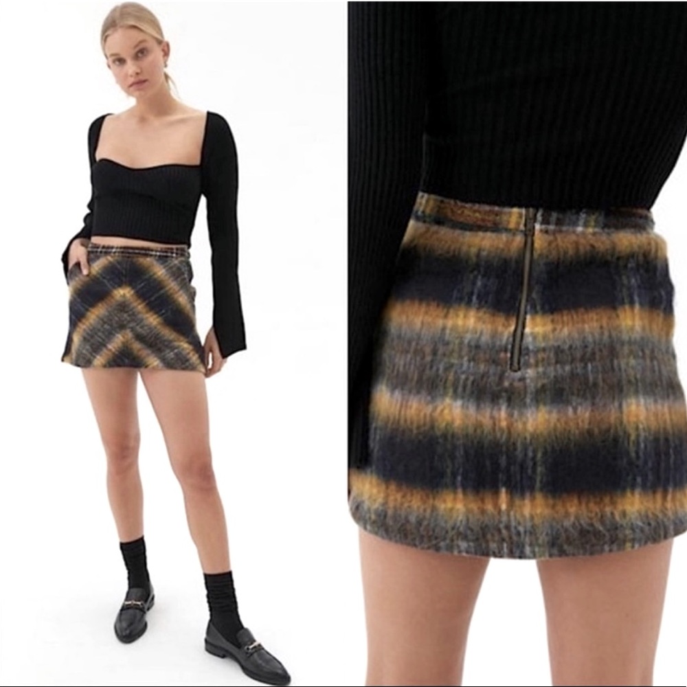 Urban Outfitters Wool Pelmet Mini Skirt